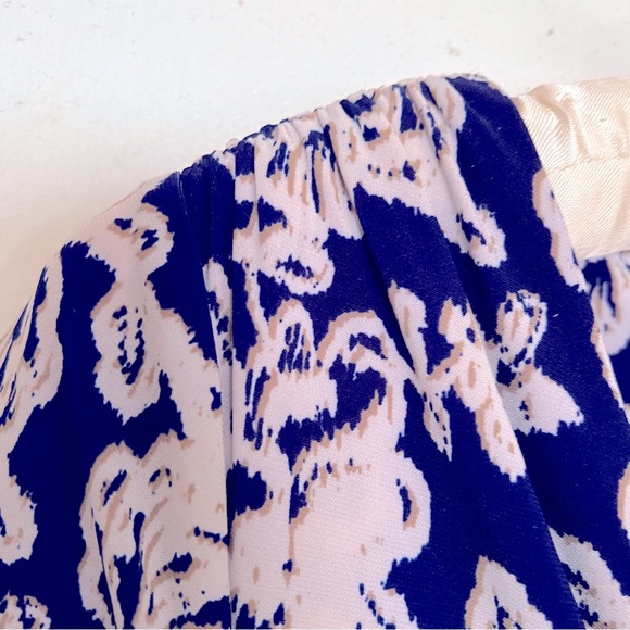 EUC/WORN ONCE RALPH LAUREN BLUE FLORAL WORK DRESS - Picture 6 of 8